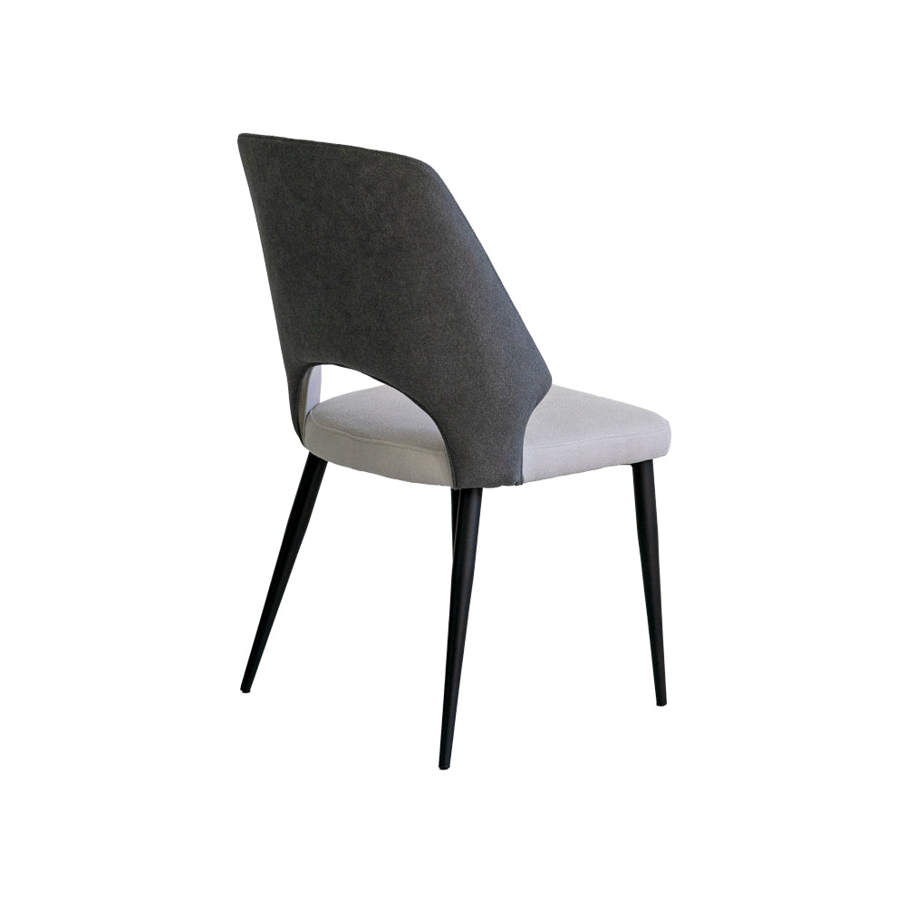 Trpezarijska stolica B2613 Tamno Siva-Svetlo Siva/Crne m. noge 470x470x870 mm