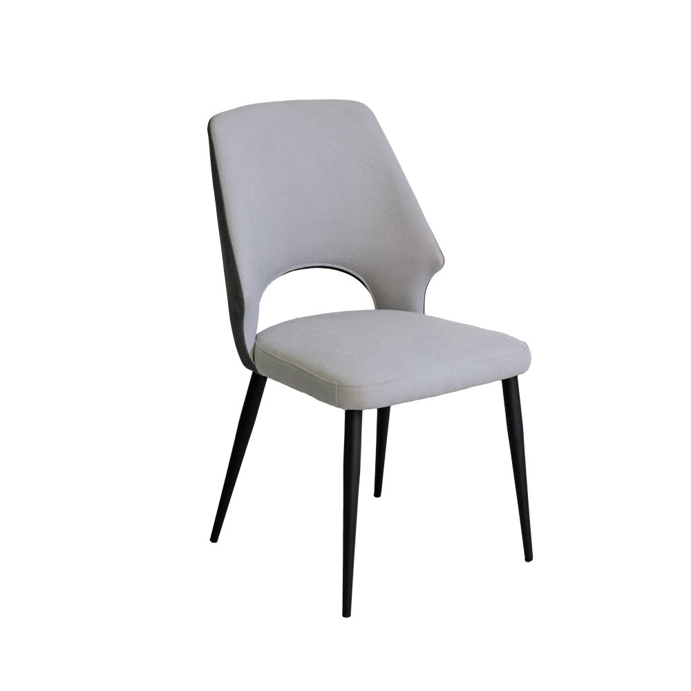Trpezarijska stolica B2613 Tamno Siva-Svetlo Siva/Crne m. noge 470x470x870 mm