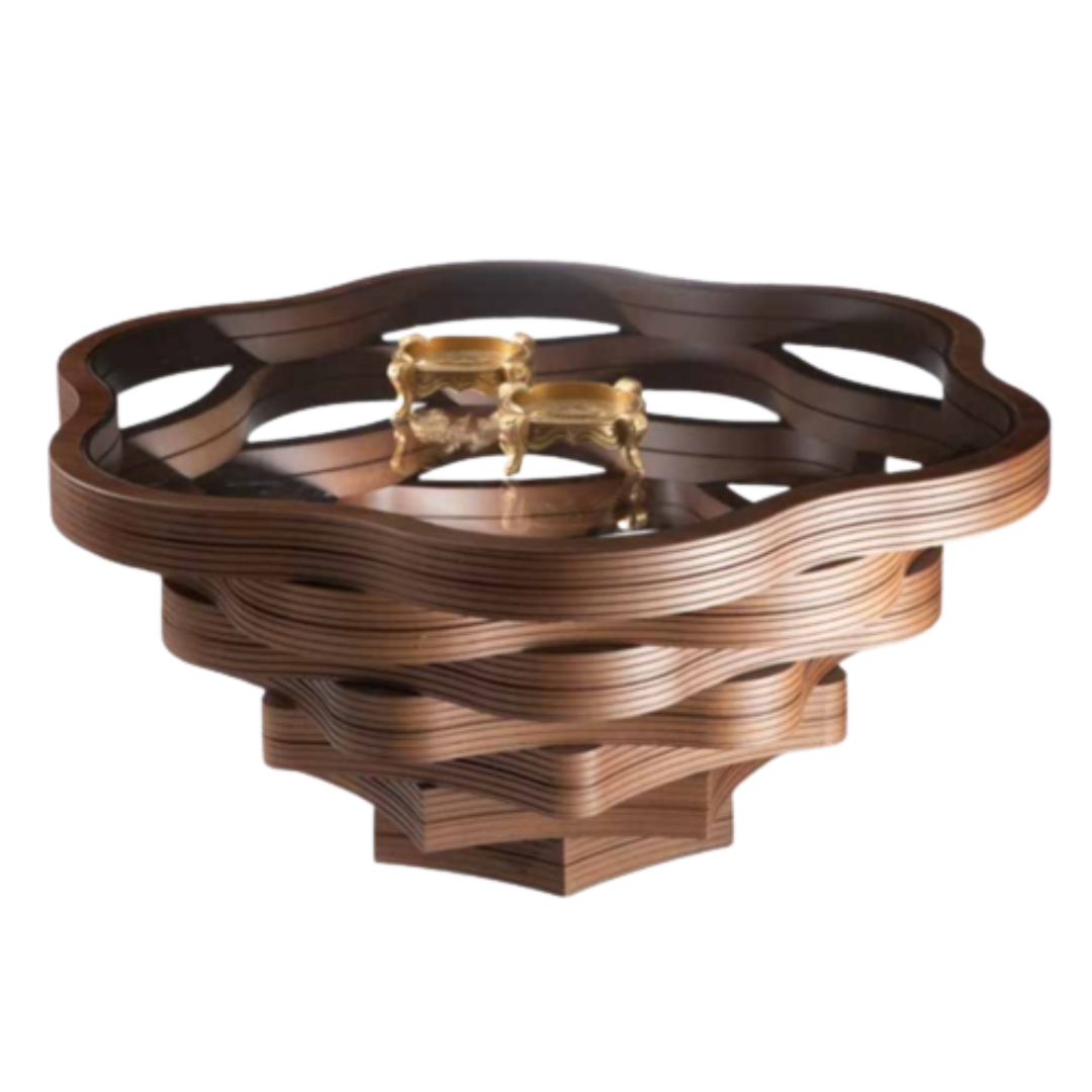 Klub sto Papaja800-574 Klub sto Papaja Tamni Orah, 956x420 mm