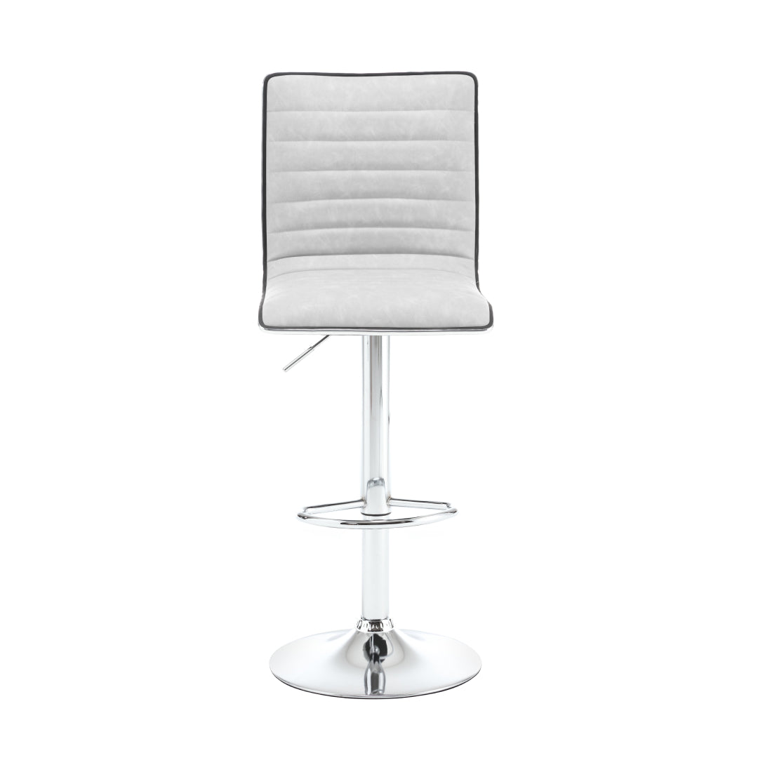 Barska stolica 033 Bela /Hrom metalna baza 400x480x940(1150) mm