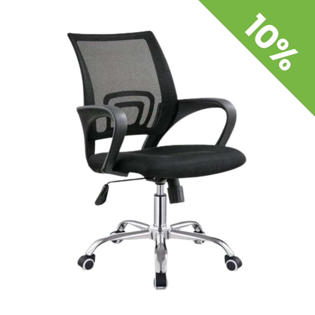 Daktilo stolica C-804D Crna ledja/Crno sedište
