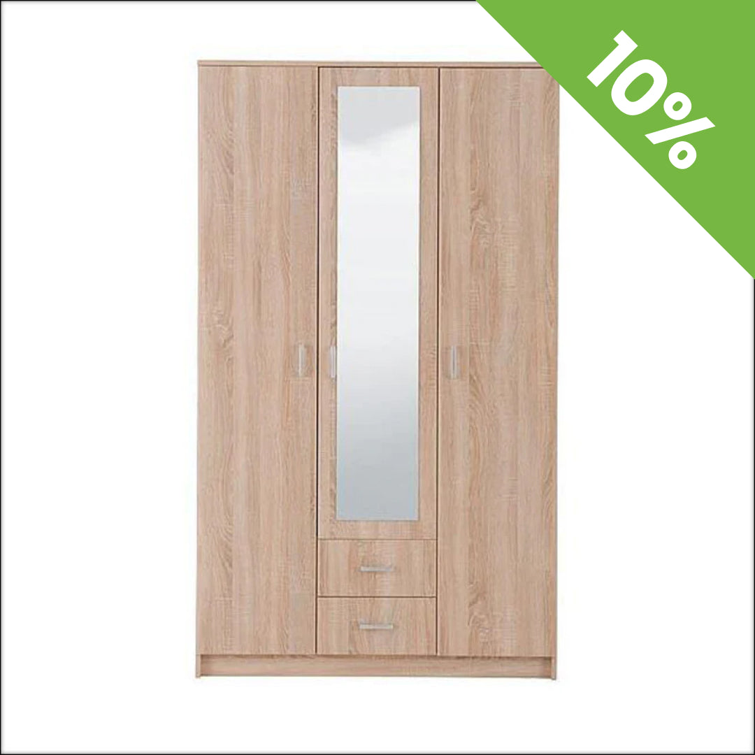 Ormar SPEKTAR 3V2F-Ogledalo Sonoma 1200x520x2050
