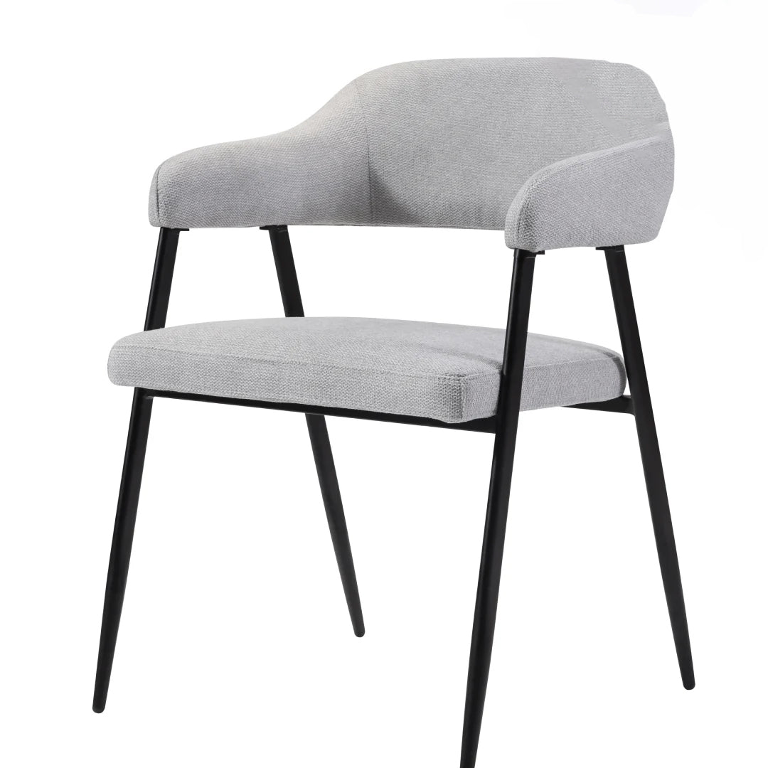 Trpezarijska stolica 2208 Srebrna/Crne metalne noge 550x575x770 mm