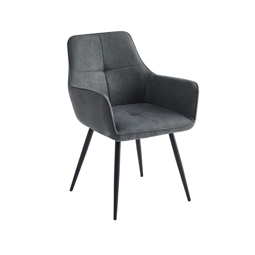 Trpezarijska stolica 555 Tamno Siva/Crne metalne noge