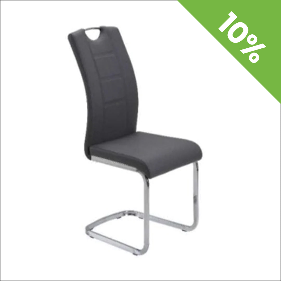 Trpezarijska stolica DC862 Noge hrom/Crna 580x430x980 mm