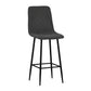 Barska stolica BC812 Tamno Siva/Noge crne mat 485x405x1100 mm