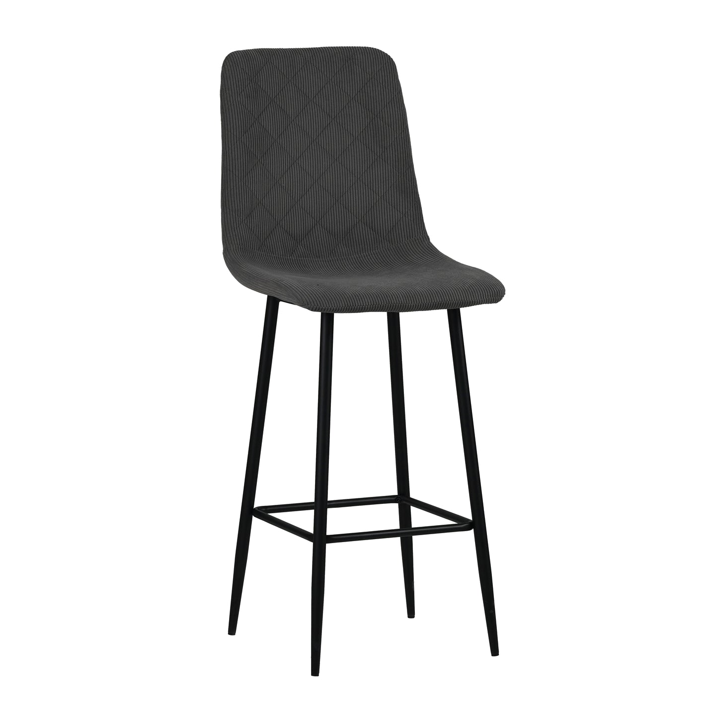 Barska stolica BC812 Tamno Siva/Noge crne mat 485x405x1100 mm