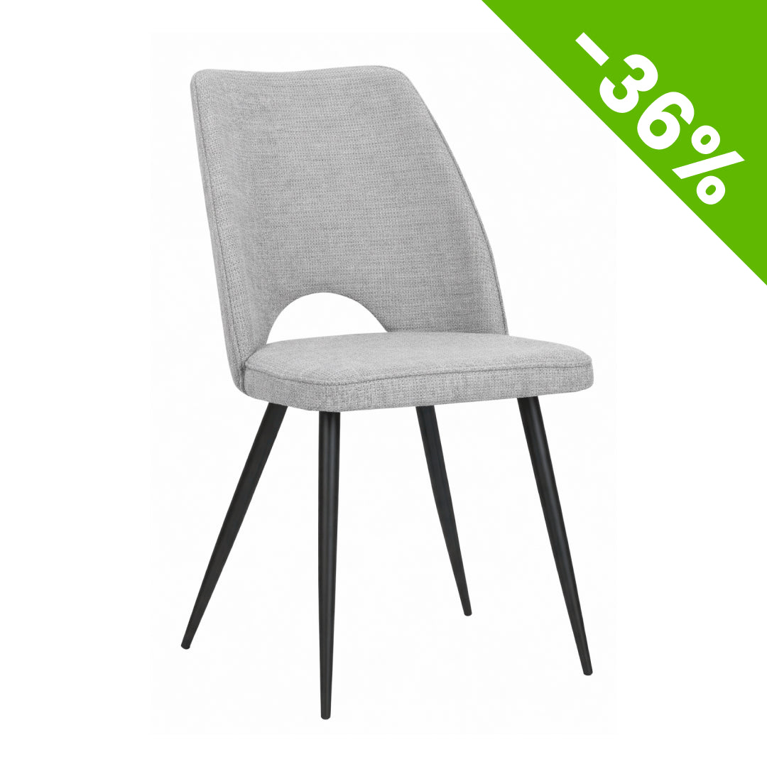 Trpezarijska stolica Astana Siva/Crne noge 480x480x910mm