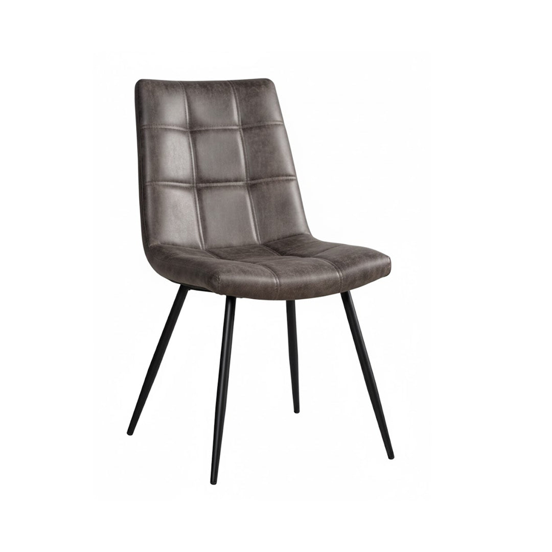 Trpezarijska stolica Retro Braon-Crne noge 495x405x900mm