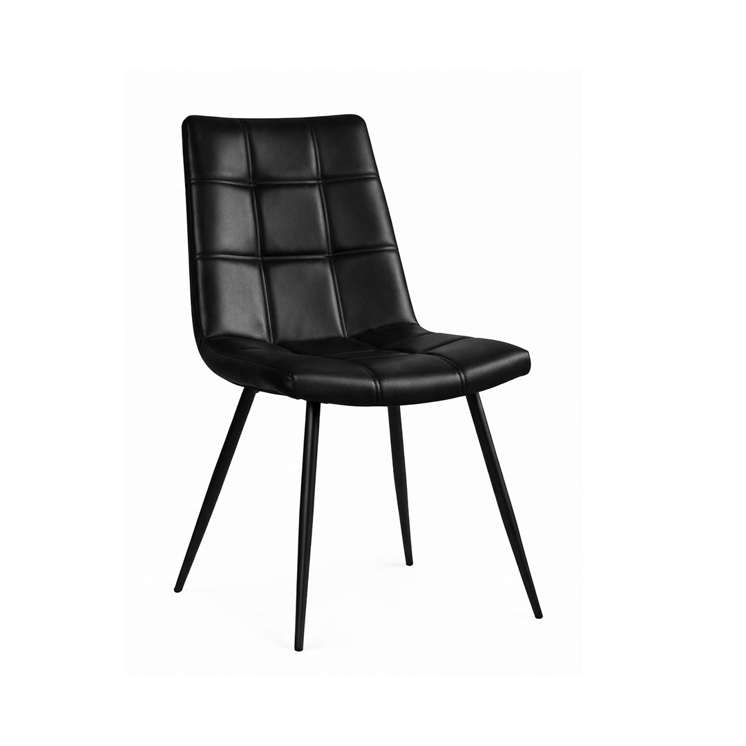 Trpezarijska stolica Retro Crna-Crne noge 495x405x900mm
