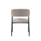 Trpezarijska stolica 2208 Bež/Crne metalne noge 550x575x770 mm