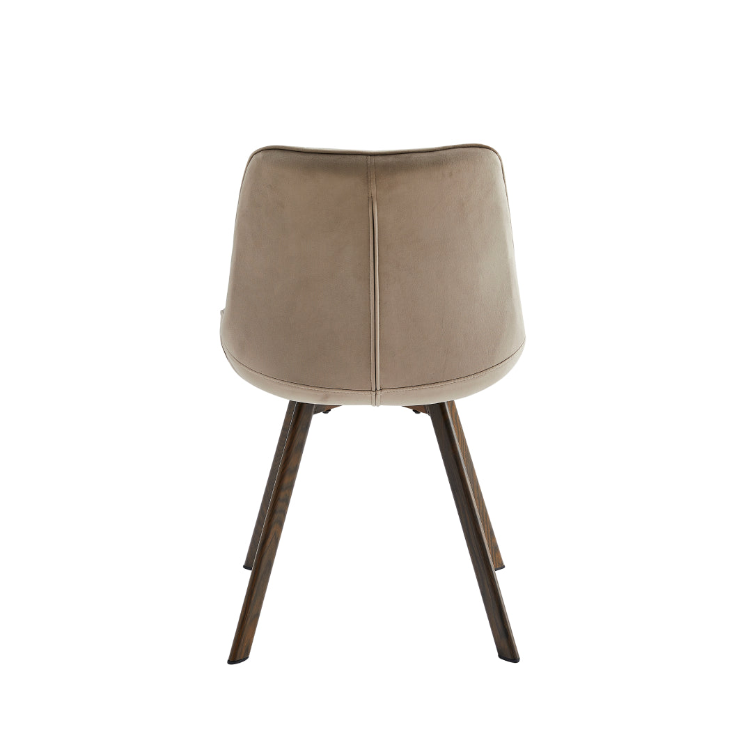 Trpezarijska stolica Victoria 1345 Bež/Braon metalne noge 575x455x850