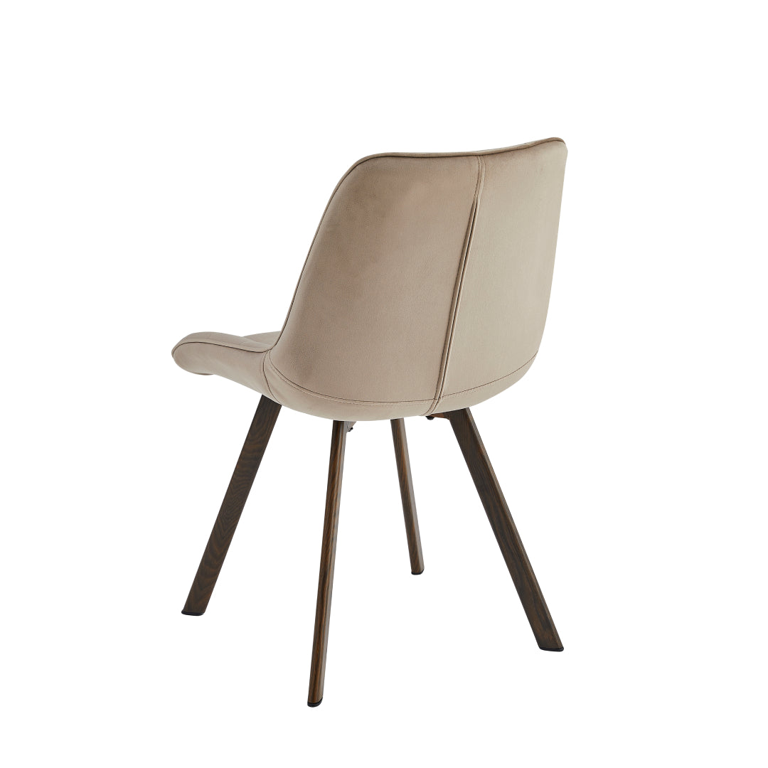 Trpezarijska stolica Victoria 1345 Bež/Braon metalne noge 575x455x850