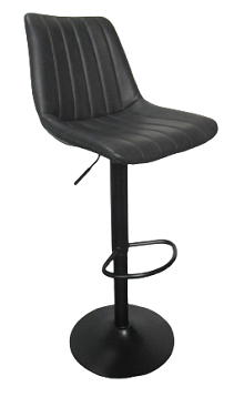 Barska stolica Coral Tamno siva /Crna metalna baza 620145, 430x490x870x1080mm