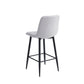 Barska stolica BC 1723 Svetlo Siva/Crne metalne noge 430x360x660/990mm