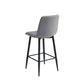 Barska stolica BC 1723 Siva/Crne metalne noge 430x360x660/990mm