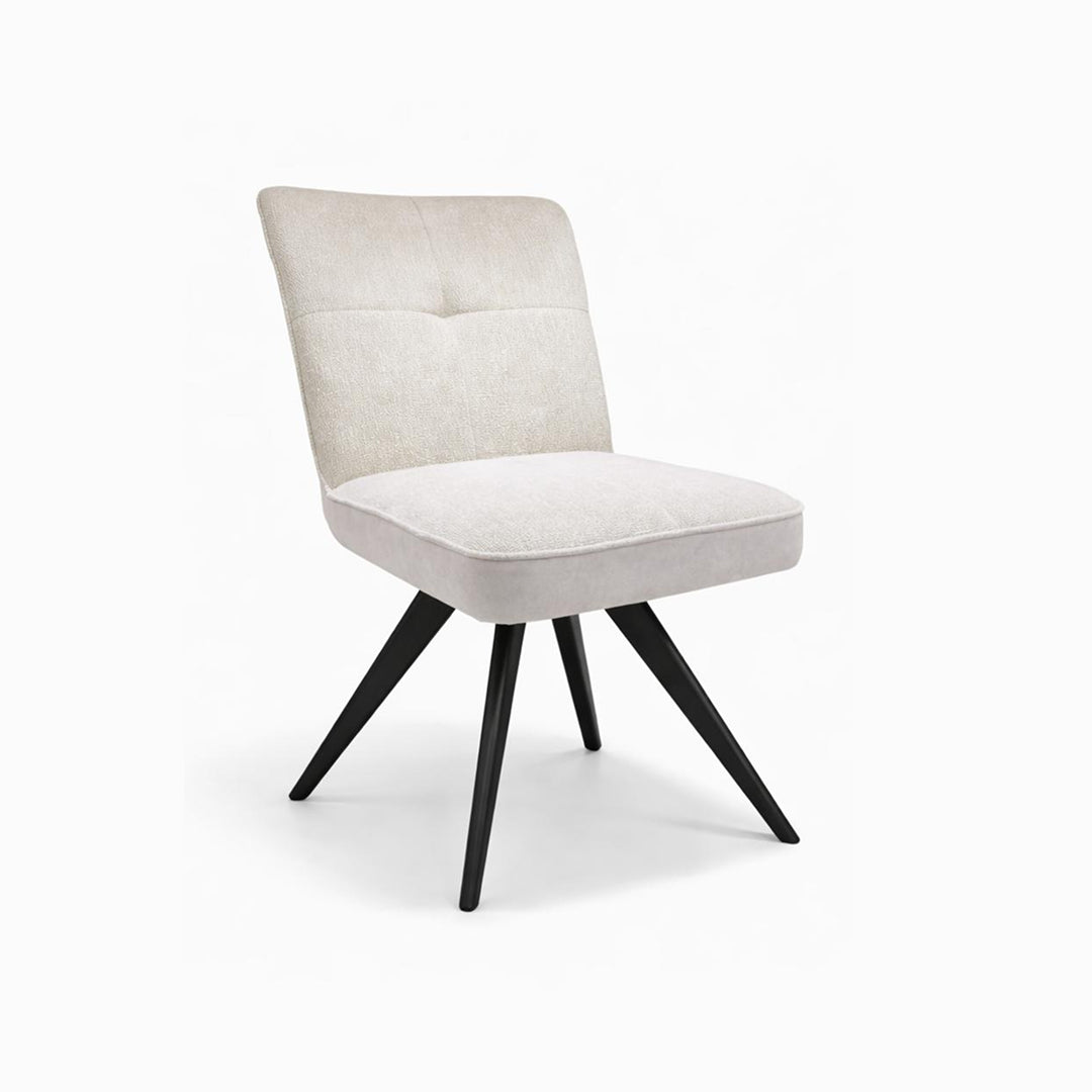 Trpezarijska stolica Sena Bež Crne noge 485x420x950mm