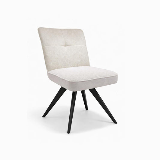 Trpezarijska stolica Sena Bež Crne noge 485x420x950mm