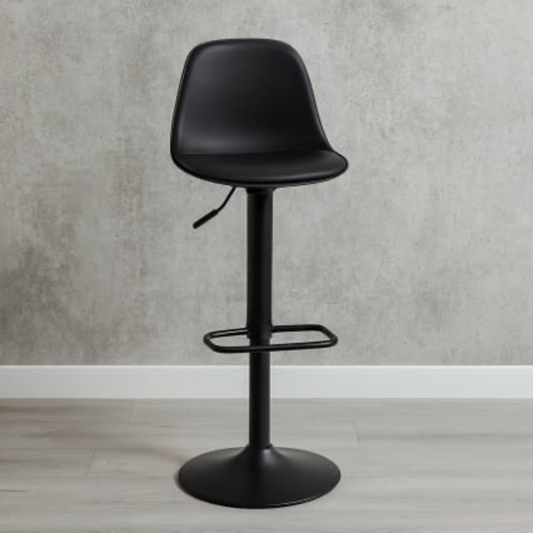 Barska stolica 034 Crna/crna metalna baza 380x400x830(1040)mm