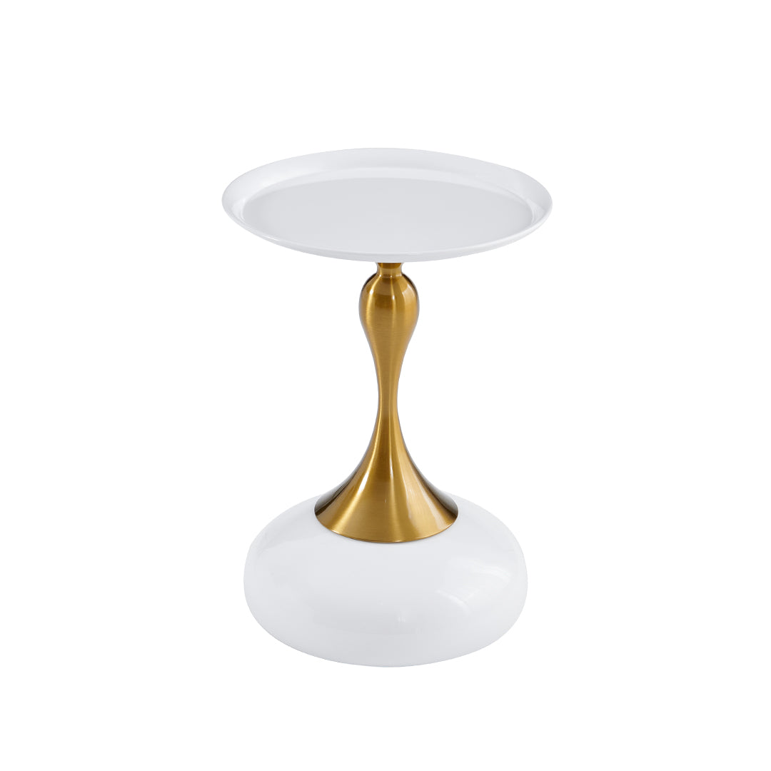 Klub sto 6170 Beli/Zlatni stub fi 39x530mm