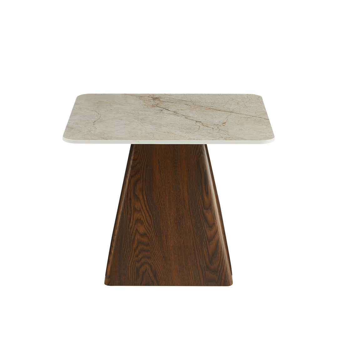 Klub sto CT 6050 Bez keramička ploča/Braon metalno postolje 600x600x480mm