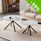 Klub sto set Vigo Bela ploca-Crne noge 700+500mm