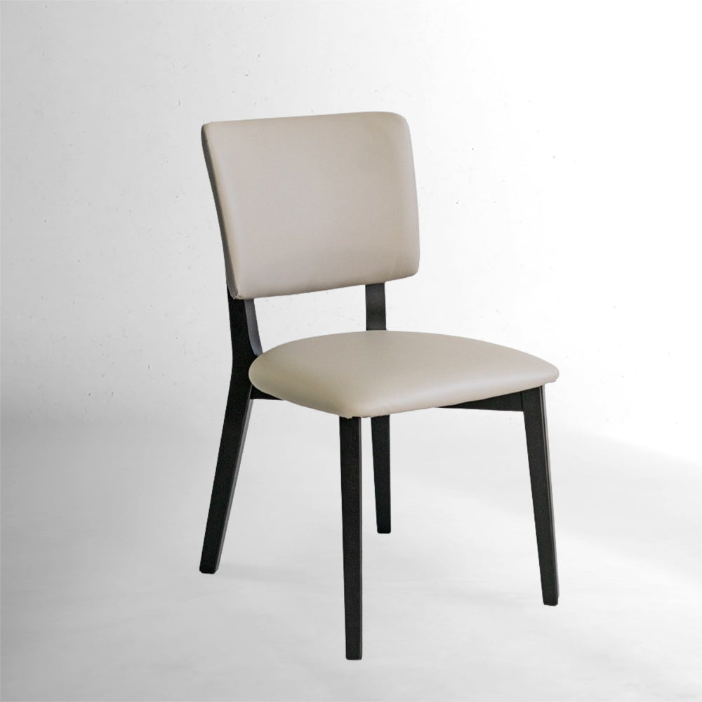 Trpezarijska stolica B2690 Svetlo Siva-Tamno siva/Crne dr. noge