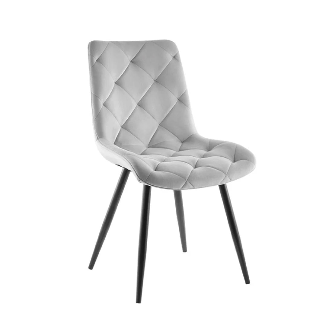 Trpezarijska stolica 1340 Bež/Metalne crne noge