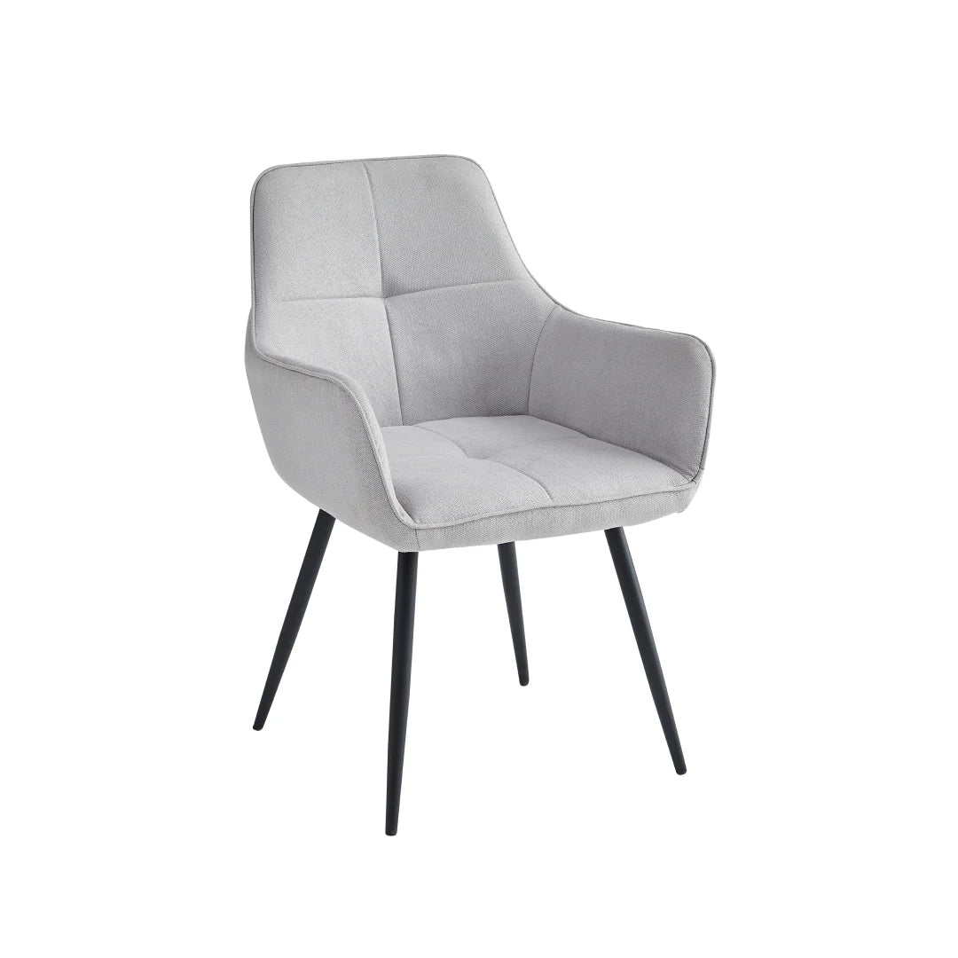 Trpezarijska stolica 555 Siva/Crne metalne noge