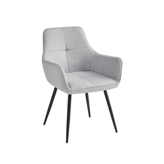 Trpezarijska stolica 555 Siva/Crne metalne noge