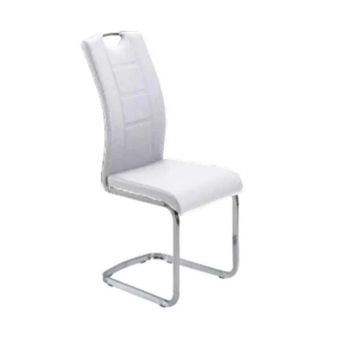 Trpezarijska stolica DC862 Noge hrom/Bela 580x430x980 mm