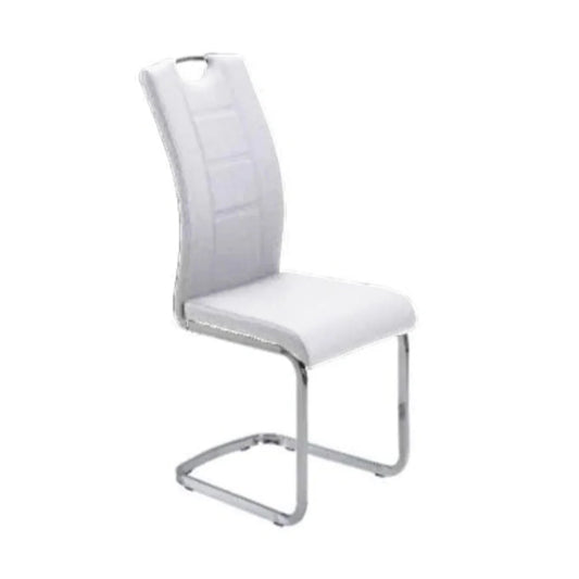 Trpezarijska stolica DC862 Noge hrom/Bela 580x430x980 mm