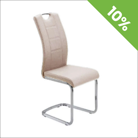 Trpezarijska stolica DC862 Noge hrom/Cappuccino 580x430x980 mm