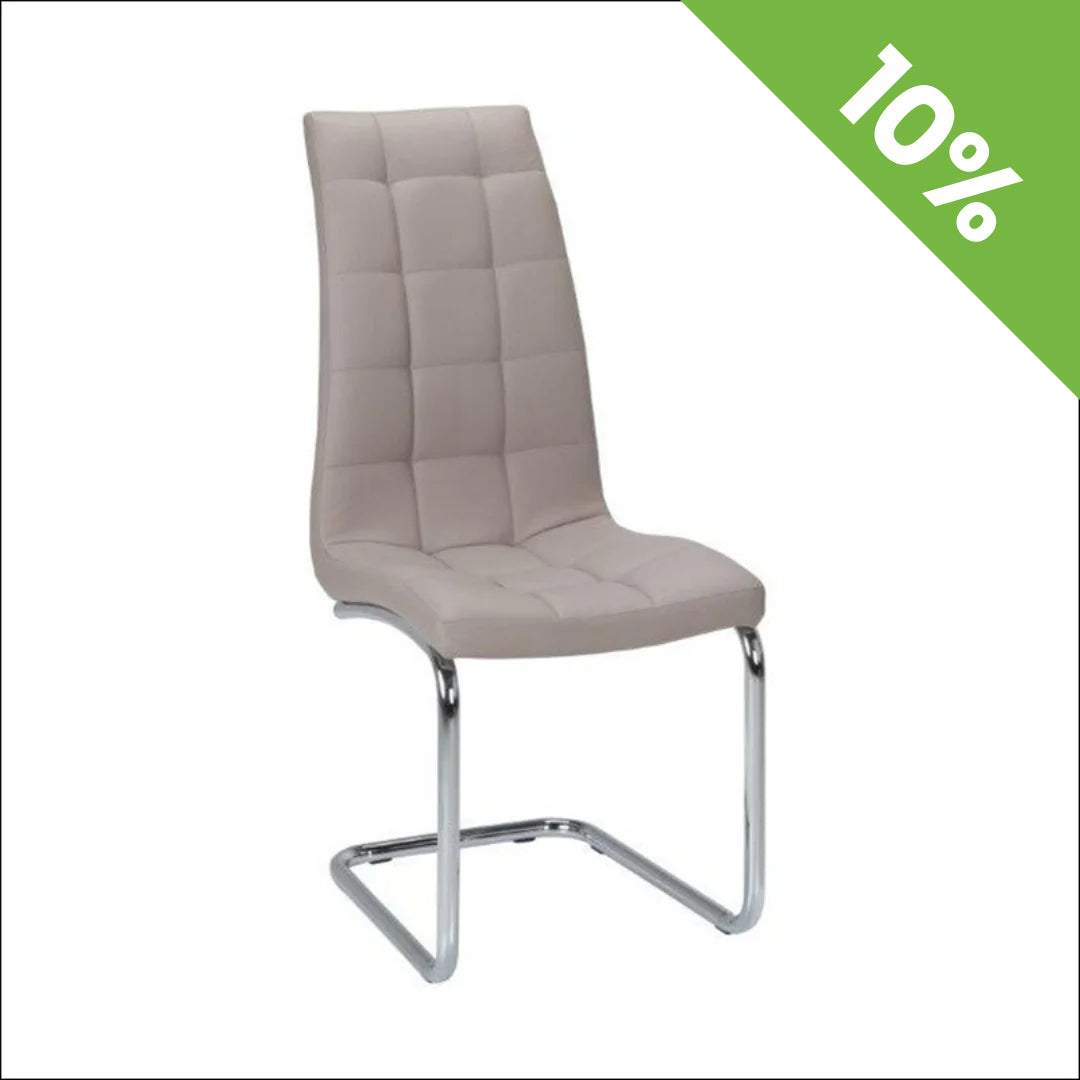 Trpezarijska stolica DC865 Noge hrom/Cappuccino 590x430x1040 mm