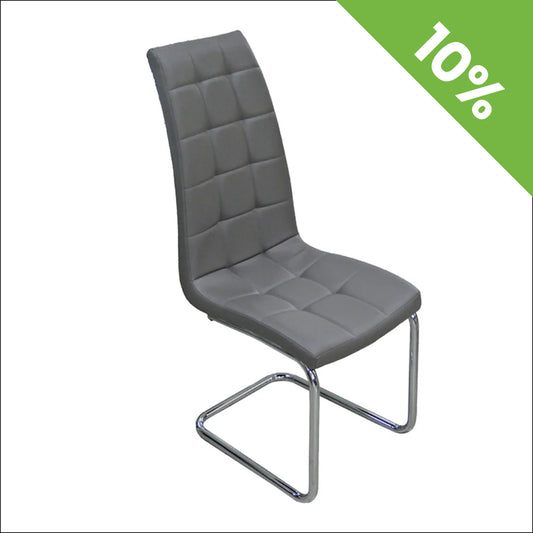 Trpezarijska stolica DC865 Noge hrom/Tamno siva 590x430x1040 mm
