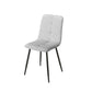 Trpezarijska stolica Gobi Siva/Metalne crne noge 1225, 425x390x920mm