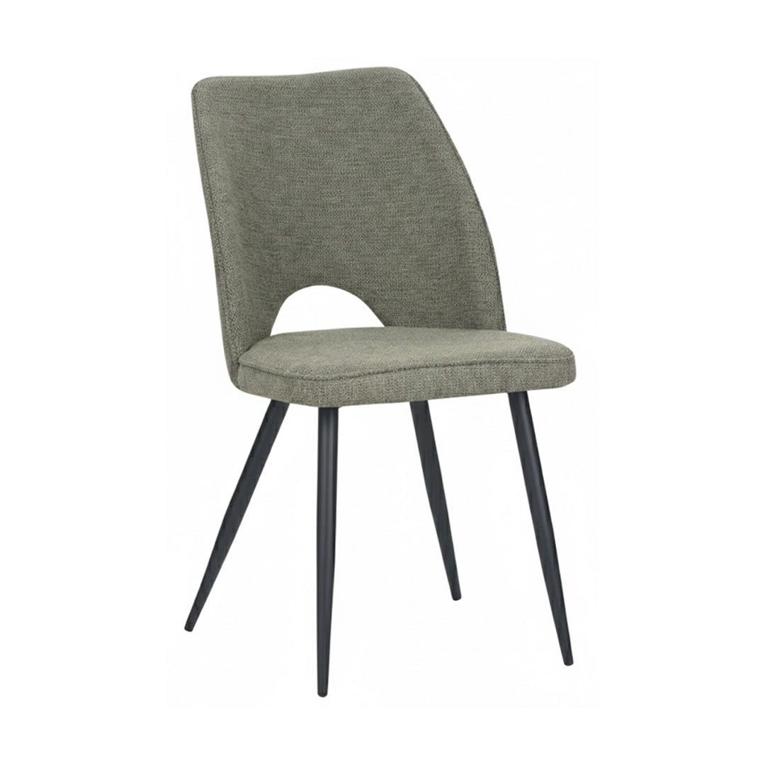 Trpezarijska stolica Astana Zelena/Crne noge 480x480x910mm