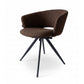 Trpezarijska stolica Coco Braon-Crne noge 660x620x820mm