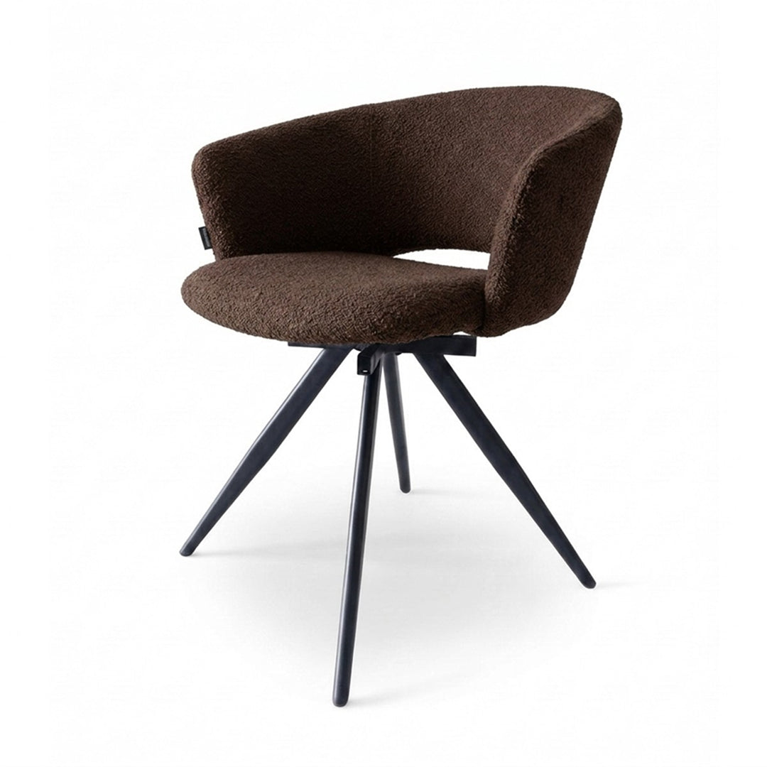 Trpezarijska stolica Coco Braon-Crne noge 660x620x820mm