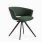 Trpezarijska stolica Coco Zelena Crne noge 660x620x820mm