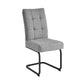 Trpezarijska stolica Molde Siva/Crne metalne noge 575x455x850