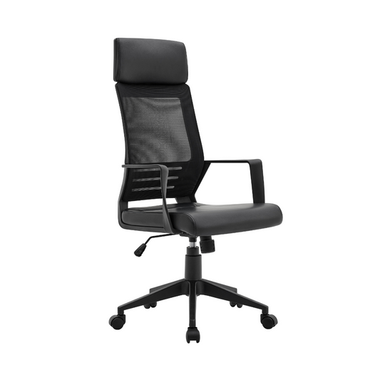 Daktilo stolica 611610  Tamno siva mesh/crna leđa 590x620x1170(1270)mm