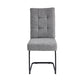 Trpezarijska stolica Molde Siva/Crne metalne noge 575x455x850
