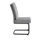 Trpezarijska stolica Molde Siva/Crne metalne noge 575x455x850