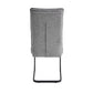Trpezarijska stolica Molde Siva/Crne metalne noge 575x455x850